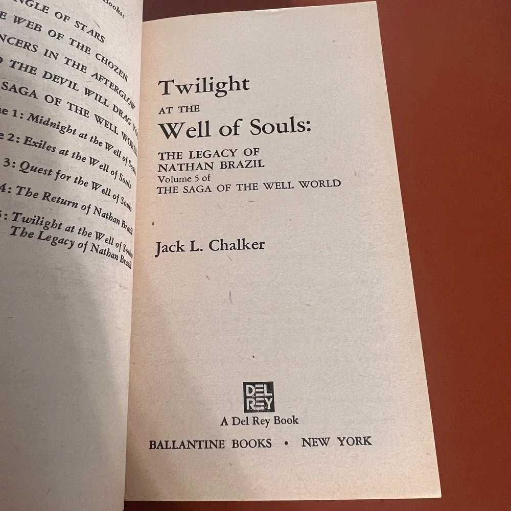 Twilight at the Well of Souls Jack L Chalker First Edition 1980 Sci-Fi Paperback